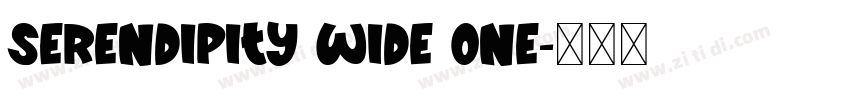 Serendipity Wide One字体转换
